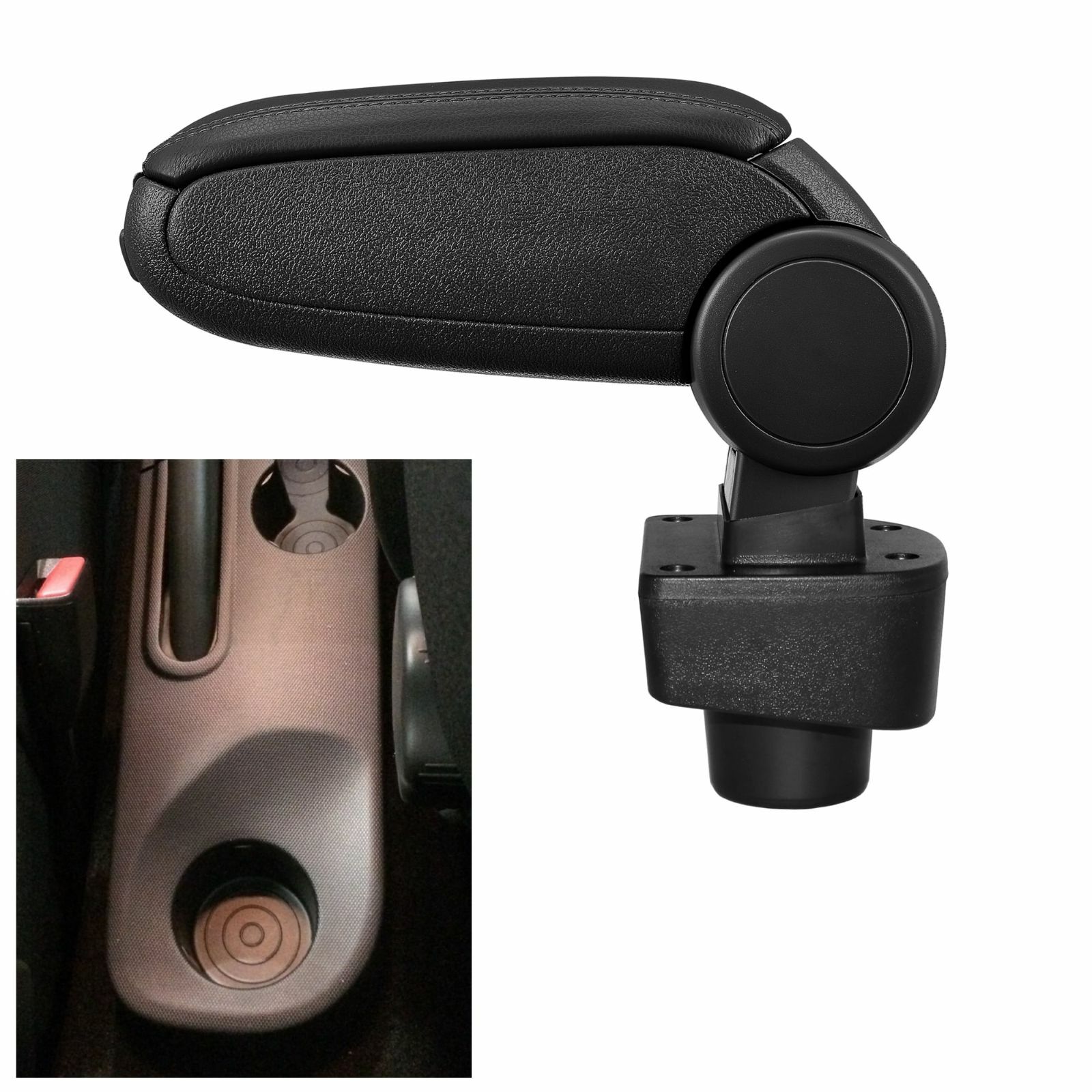 Accoudoir Renault Clio 4 IV cuir noir RHD console centrale 2012-2019