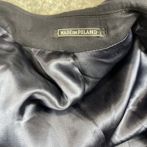 LODEN KING Wool Coat Women 32 Black Poland Trench Over Coat Jacket *Read* - Picture 16 of 20