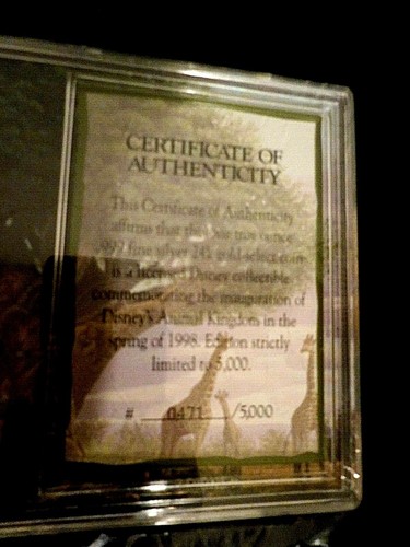 Disney Animal Kingdom Limited Edition Grand Opening Commemorative Silber & Gold - Bild 7 von 11