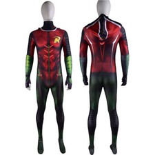 Robin Jumpsuit Boy Wonder Bodysuit Superhero Cosplay Costume Halloween Zentai