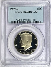 1989-S PCGS PR69DCAM Kennedy Half Dollar