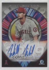 2019 Bowman Draft Chrome Class of 2019 18/250 Will Wilson #C19A-WW Auto s3g