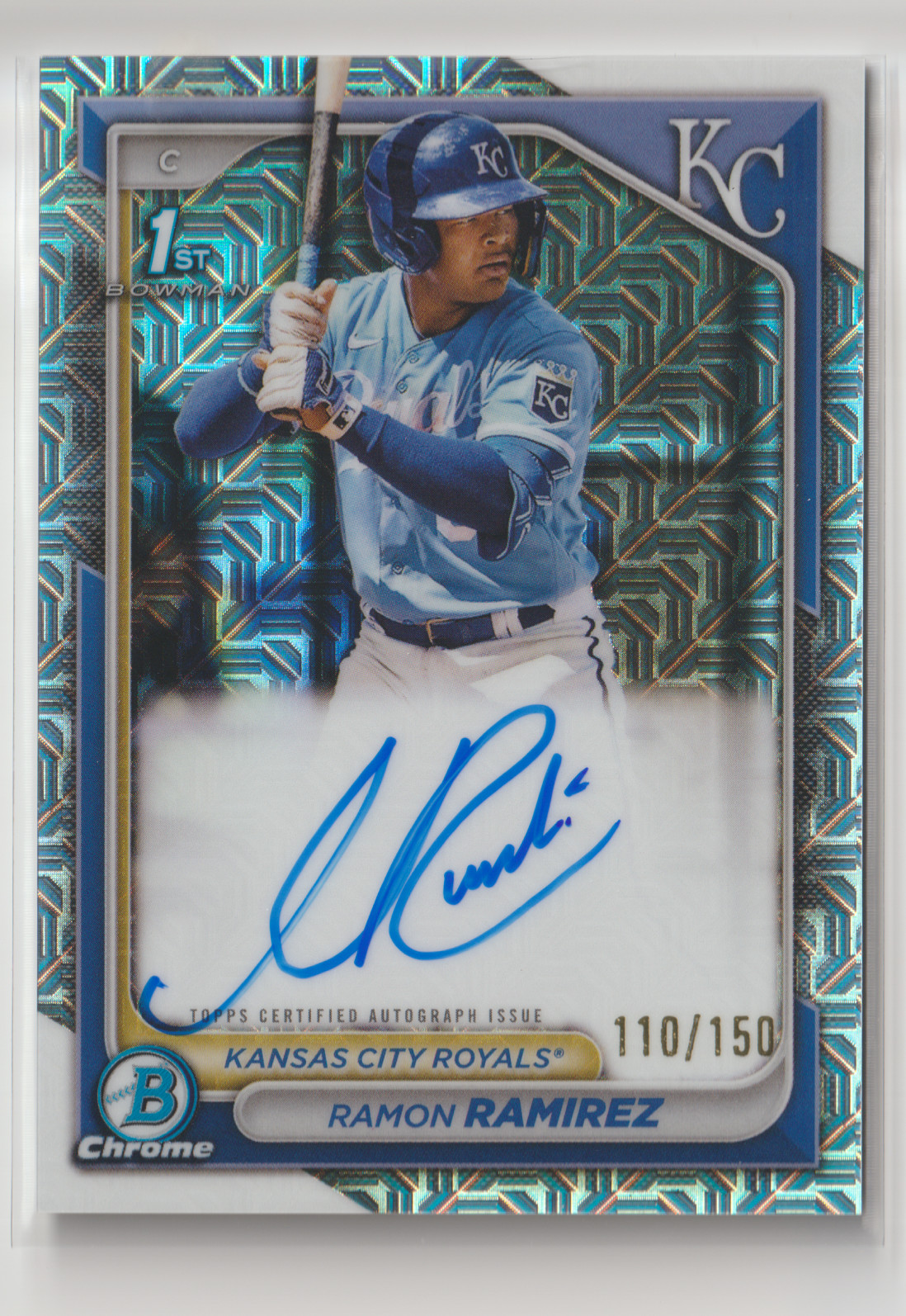 2024 Bowman Ramon Ramirez 1st Chrome Prospect Auto /150 HTA Choice #CPA-RRZ