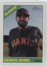 2015 Topps Heritage High Number Gum Damage Back Sergio Romo #550 0b0