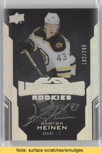 2016 UD Black Lustrous Rookies Signatures /299 Danton Heinen #48 Auto READ l1f