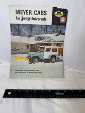 Meyer Cabs For Jeep Universals Brochure Cj5 Cj6 Snow Plow Hardtop Vintage Meyer Cabs For Jeep Universals Brochure Cj5 Cj6 Snow Plow Hardtop Vintage