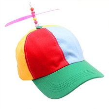 Cappelli sciocchi per adulti colorati con elica berretto berretto berretto trolley