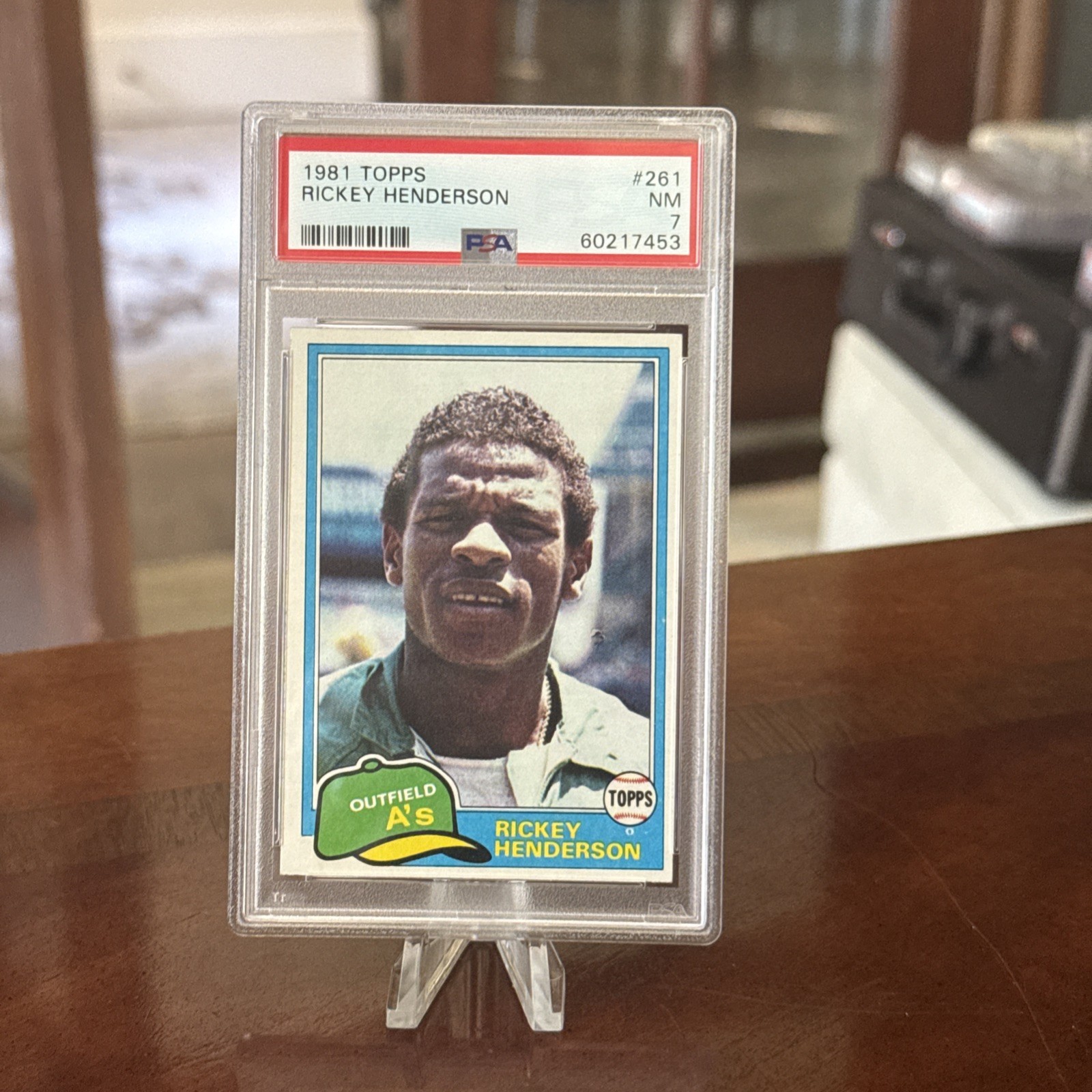 1981 Topps - Rickey Henderson #261 PSA 7