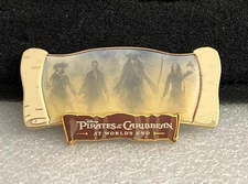 Disney DSF Pirates of the Caribbean At Worlds End Captain Jack Scroll LE 500 Pin