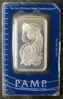 Pamp Suisse 1oz Silver Fortuna Bar in Plastic Assay Card
