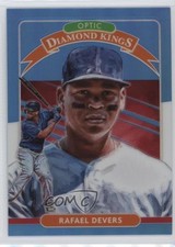 2020 Panini Donruss Optic Retail Carolina Blue & White Prizm Rafael Devers 0us8