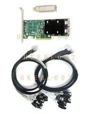 Broadcom HBA 9500-16i Tri-Mode Host Bus Adapter 05-50077-02 SATA SAS 2 cables