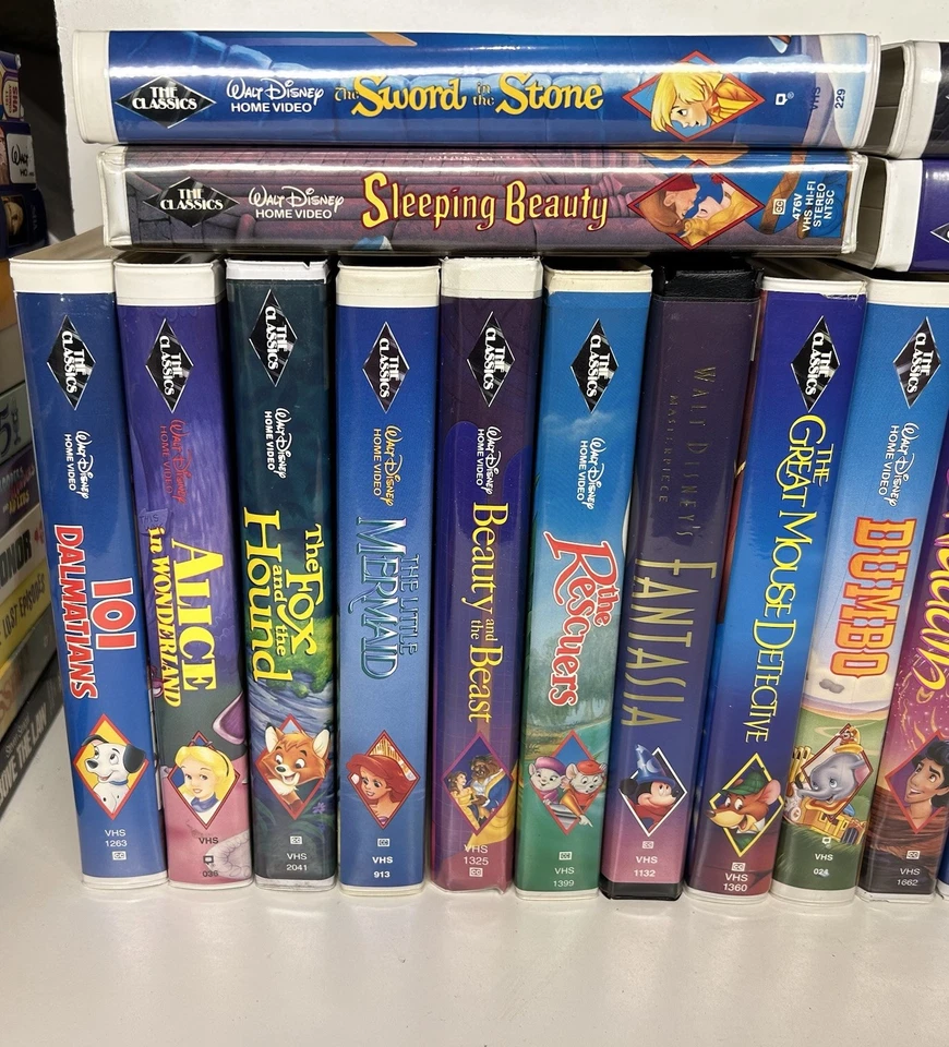 Disney VHS Video Tape Lot Black Diamond VTG Original 20 Complete Set Nearly New! - Image 2 of 4
