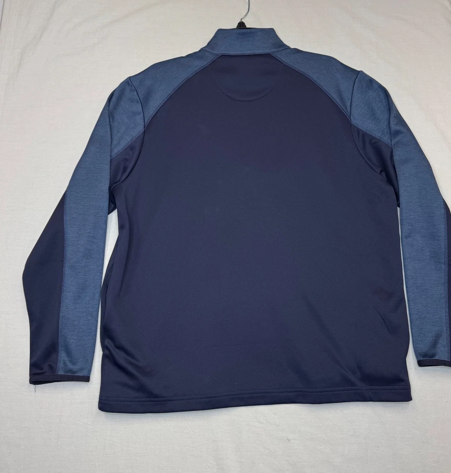 Мужской пуловер Callaway на молнии 1/4 средний размер синяя куртка для гольфа - Изображение 2 из 4