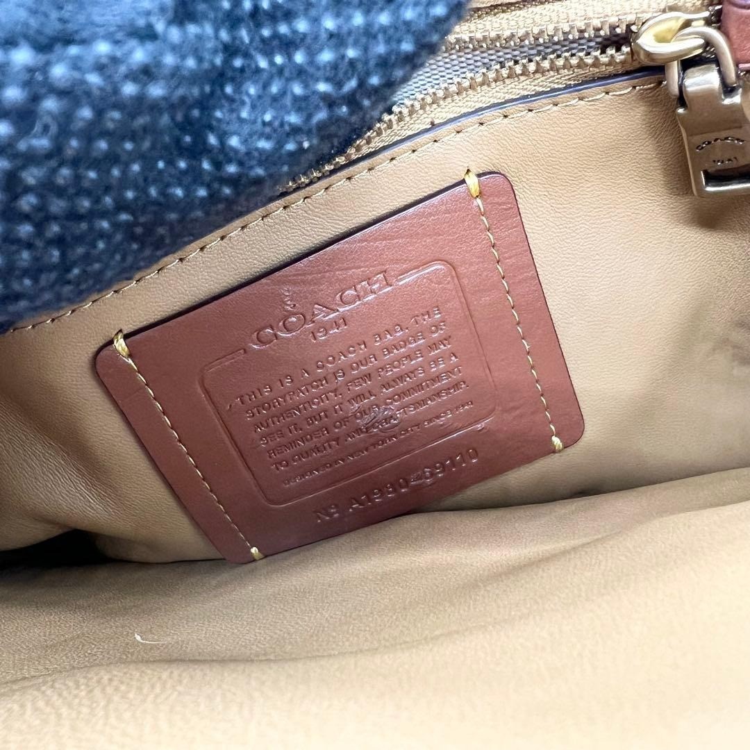 Used authentic Coach patchwork floral crossbody c… - image 16