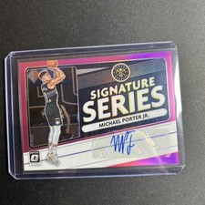 2020-21 Panini Optic -Signature Series Michael Porter Jr. Pink 08/25 