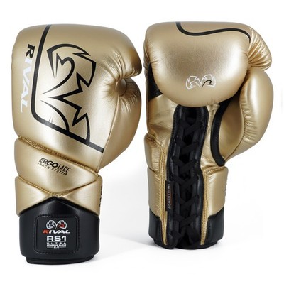 RIVAL Boxing RS1 2.0 Ultra Pro Lace-Up Sparring Gloves, Angled
