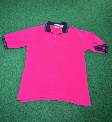 Fuzzy Zoeller Vintage Golf Polo 90s Pink Private Collection M Shirt 21x27