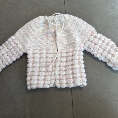 baby strickjacke einfache jacke handmade grösse  50-56