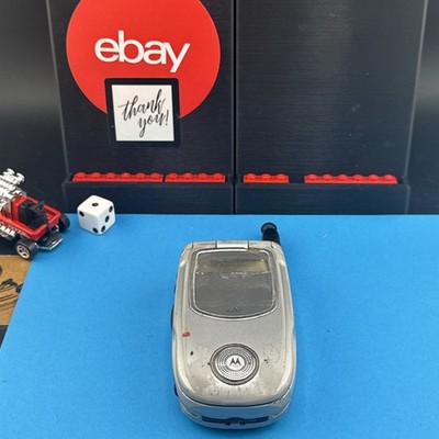Motorola i series i730 - Silver and Gray ( Nextel ) PTT iDEN Flip Phone