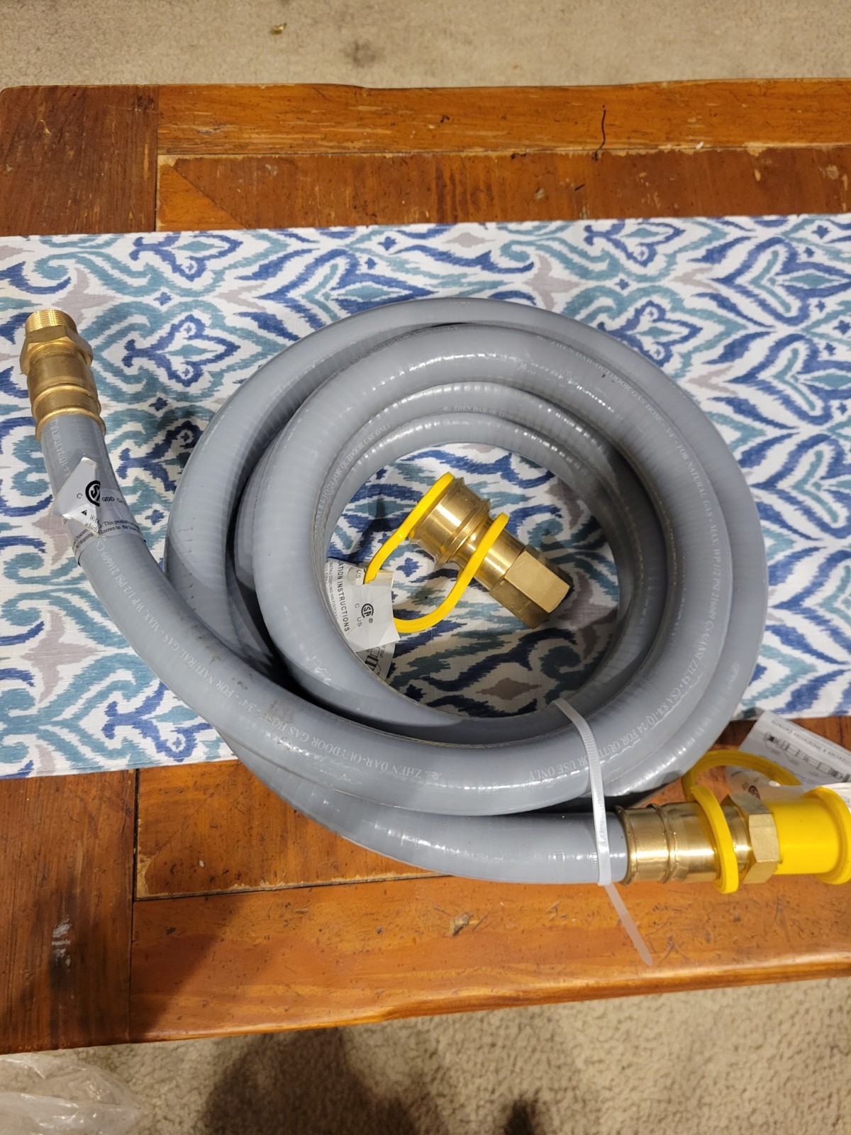 15FT 3/4" ID Natural Gas Hose With Quick Connect  for Genera