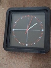 Ikea Wall Clock Black Square 1990s Wall Clock