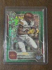 2025 Bowman Chrome Univ. Football Chase Sowell Green Mini Diamond Refractor /99