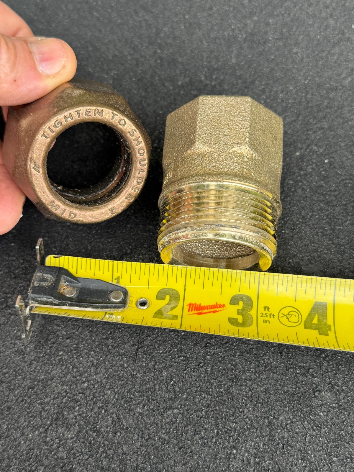 AY McDonald 74753G 1 Inch CTS Compression x FEMALE End - NPT-NL Adapter Brass