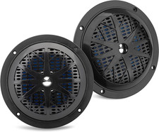 5.25 Inch Dual Marine Speakers - 2 Way Waterproof and Weather Resistant Outdoor