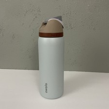 Owala 32 oz. FreeSip Stainless Steel Water Bottle Light Gray Brown Used