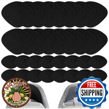 HTZNHXT 16-Pair Shoe Hole Repair Patches Self-Adhesive Microfiber Leather