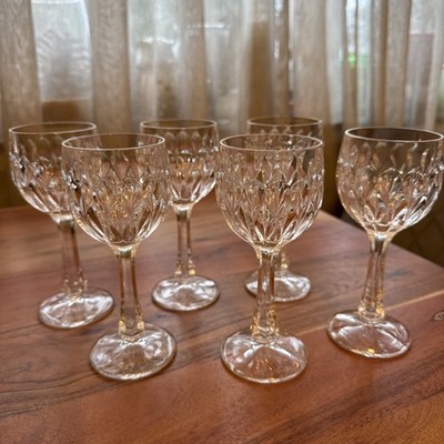 6 Weingläser Nachtmann Edelweiß Crystal Gläser H 17.2 D 6.5 G ca. 300-330