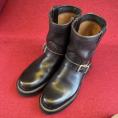VIBERG Engineer Boots UK8 Leather Black Men Chrome Excel VIBERG Engineer Boots UK8 Leather Black Men Chrome Excel