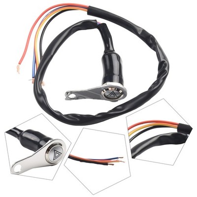 Red LED Motorcycle Switch ON+OFF Handlebar Mount Push Button 12V Work Light New