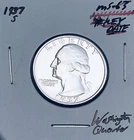 1937-S BRILLIANT UNCIRCULATED KEY DATE!  U.S. WASHINGTON QUARTER.