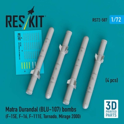 ResKit RS72-507 1:72 Matra Durandal (BLU-107) bombs (4 pcs)