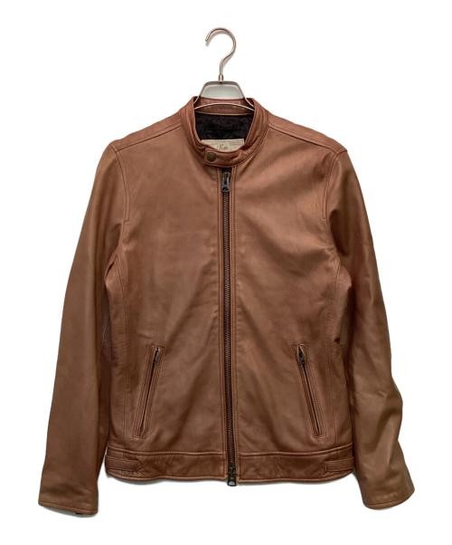 AVIREX                    Lambskin single rider jacket brown 6181048