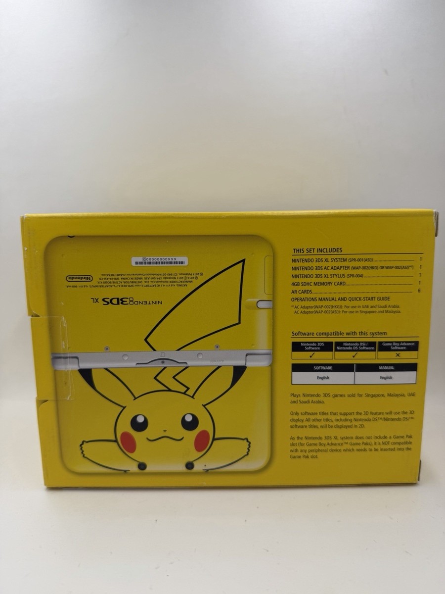 Nintendo 3DS XL Pokémon Edition Yellow Handheld System for sale