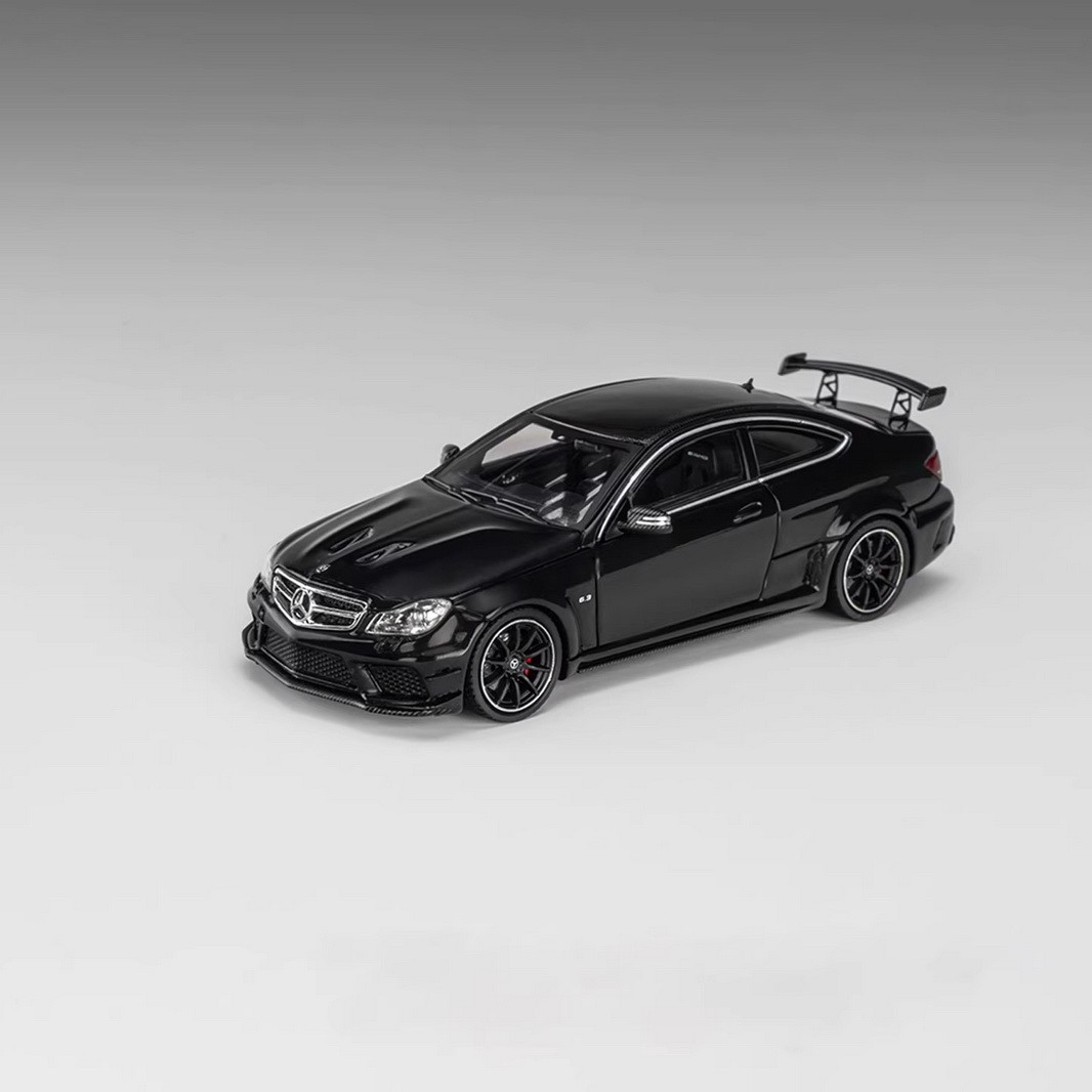 CG 1/64 Mercedes-Benz C63 Coupe Black Series w204 Black Diecast