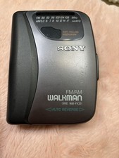 Vintage Sony Walkman AM/FM Radio Cassette Player With Sony Ear Phones. For Parts