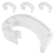 4 Pcs Clothing Rod Wall Mount Wardrobe Pole and Brackets Closet Holder Bar