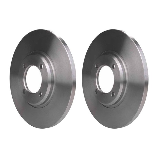 2 Bremsscheiben Voll Ø 68,6 Mm 12,6 Mm Hella Passend FüR U.A. Ford Taunus-image