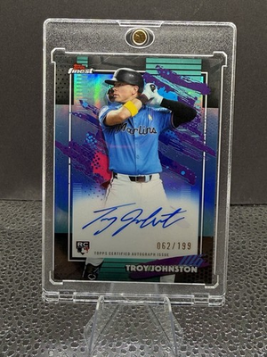 #ad 2026 Topps Finest Troy Johnston Rookie Auto FA TJO Miami Marlins 199 $150.00
