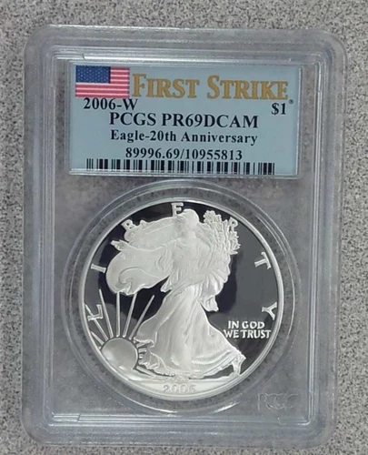 2006-W Proof American Silver Eagle PCGS PR69DCAM (813)