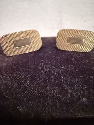 Vintage La Mode 10K 1/20 Gold Filled Rectangle Cuff Links