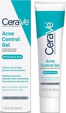 CeraVe Acne Control Gel, Salicylic Glycolic Acid Face Treatment, 1.35oz