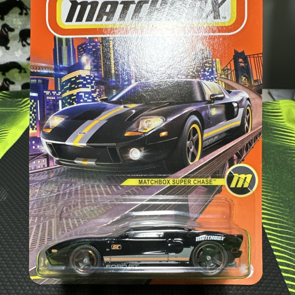 Matchbox Super Chase 2005 Ford GT 1:64 Black Diecast Limited