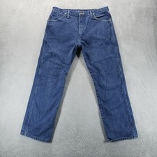 Wrangler Jeans Mens 36x30 Blue Cowboy Cut 13MWZ Western Workwear Denim