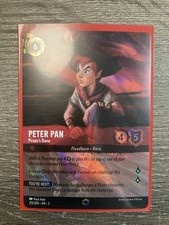 Disney Lorcana Enchanted Peter Pan } Misprint Into the Inklands