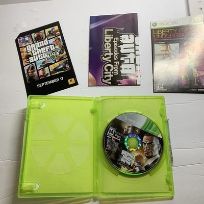 Xbox 360 GTA Grand Theft Auto Episodes From Liberty City Complete CIB With Map